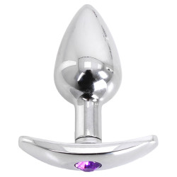 Kiotos Plug Bijou anal avec base arrondie Curve 6 x 2.8 cm - Bijou Violet